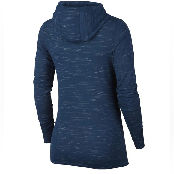 Nike Womens Dry-Fit Training Hoodie - Blue - Picture 4 of 4